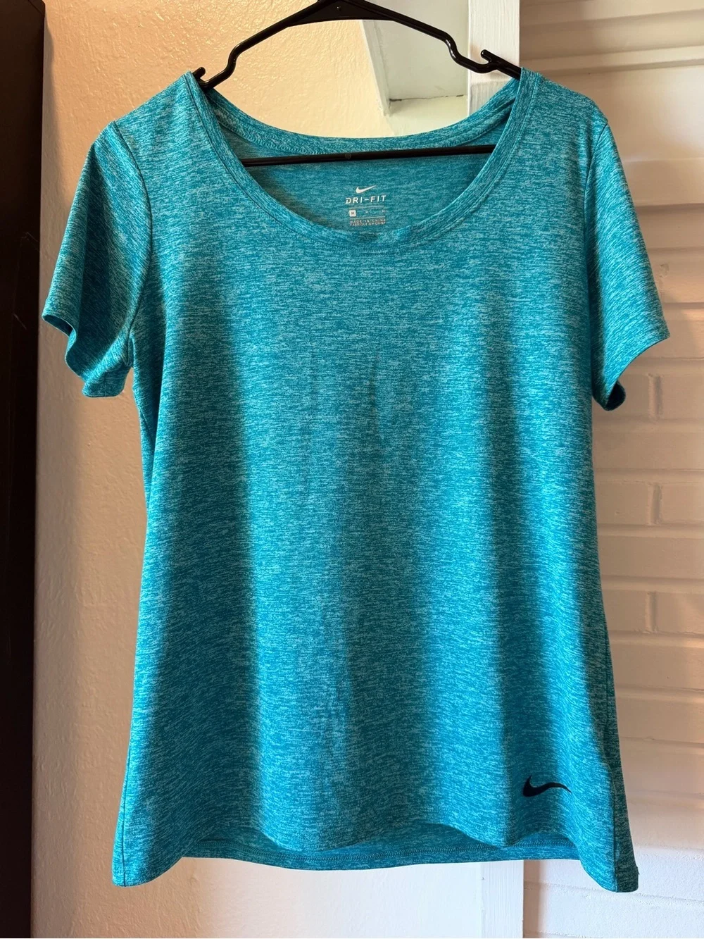 Nike Teal Heather Dri-FIT Short Sleeve Tee Size Medium